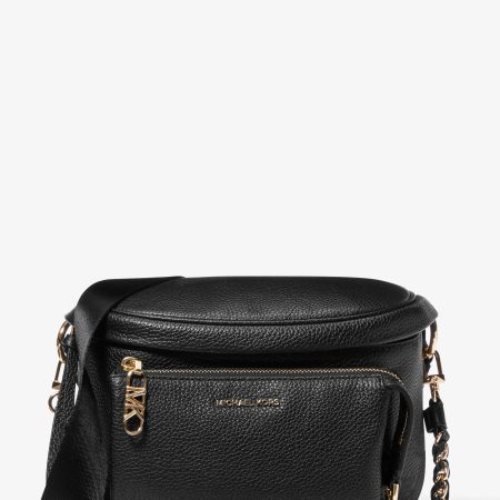 Michael Kors Slater Medium Pebbled Leather Sling Pack - Preorder — Black