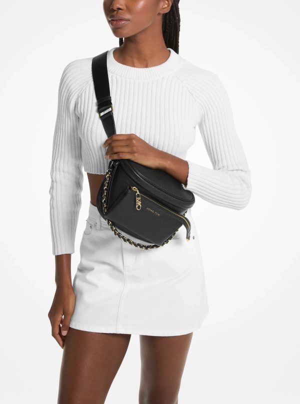 Michael Kors Slater Medium Pebbled Leather Sling Pack - Preorder
