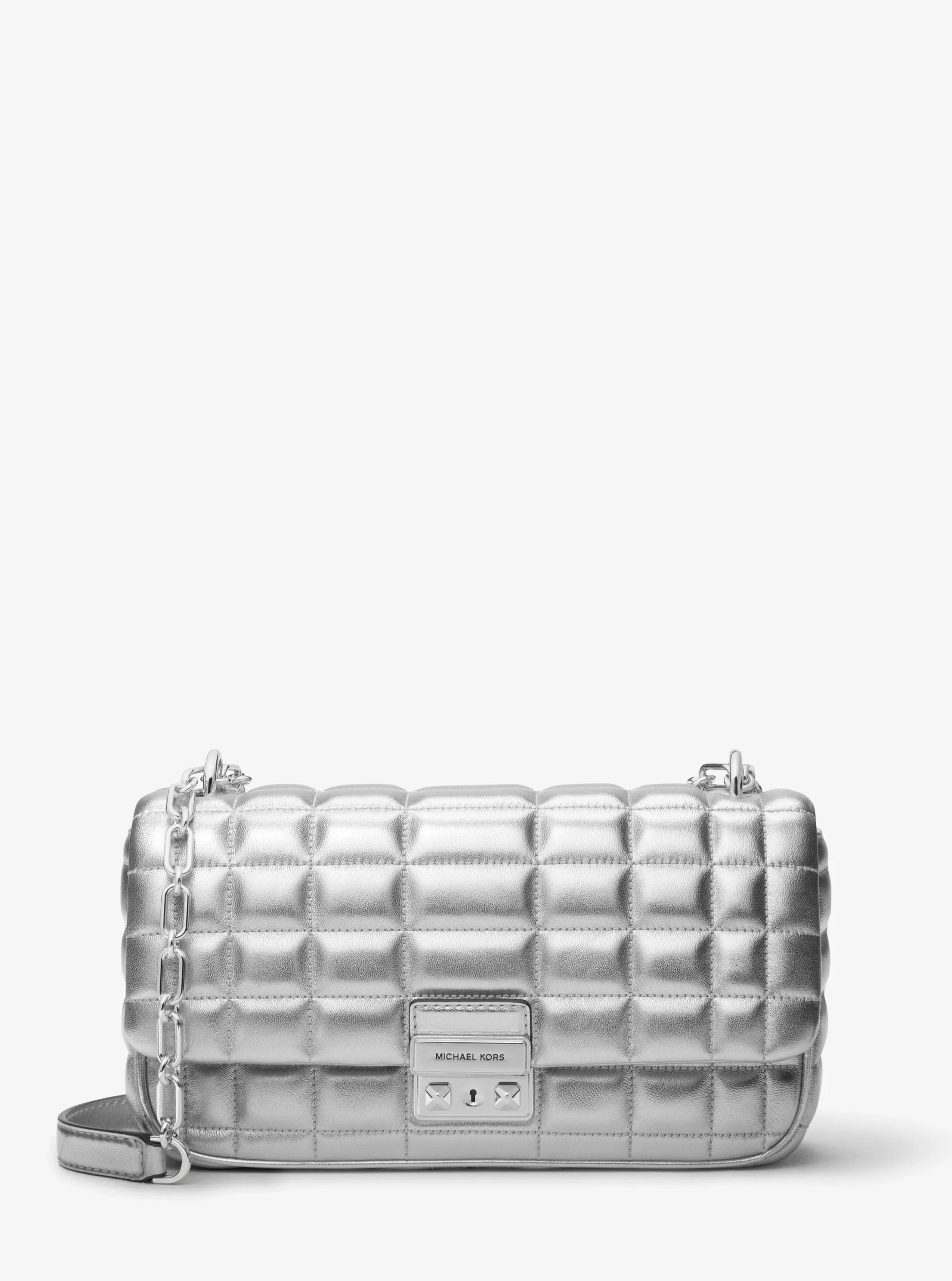 Michael Kors Tribeca Large Metallic Quilted Leather Shoulder Bag - Preorder