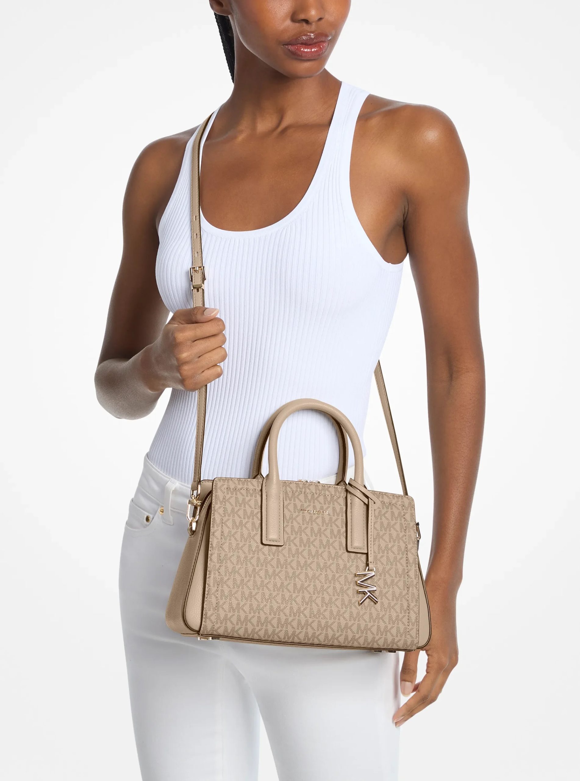Michael Kors Laila Small Signature Logo Satchel - Preorder