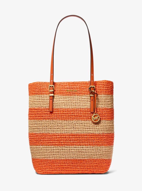 Michael Kors Quinn Large Hand-Crocheted Straw Tote Bag - Preorder