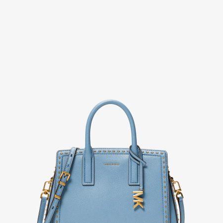 Michael Kors Laila Small Studded Leather Satchel - Preorder — Chambray