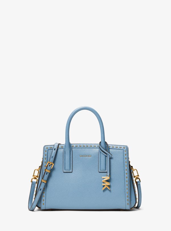 Michael Kors Laila Small Studded Leather Satchel - Preorder