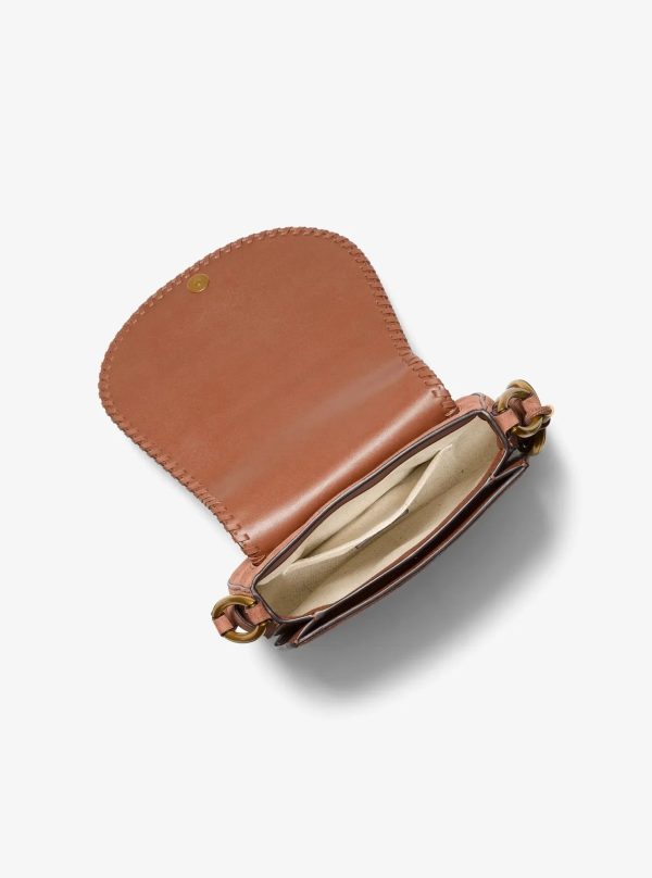 Michael Kors Josie Medium Whipstitched Suede Saddle Bag - Preorder