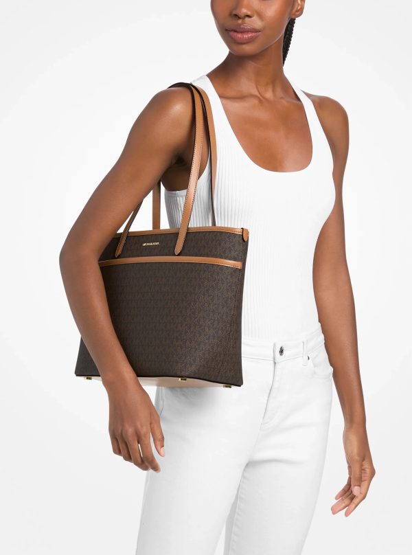 Michael Kors Marlowe Medium Signature Logo Pocket Tote Bag - Preorder