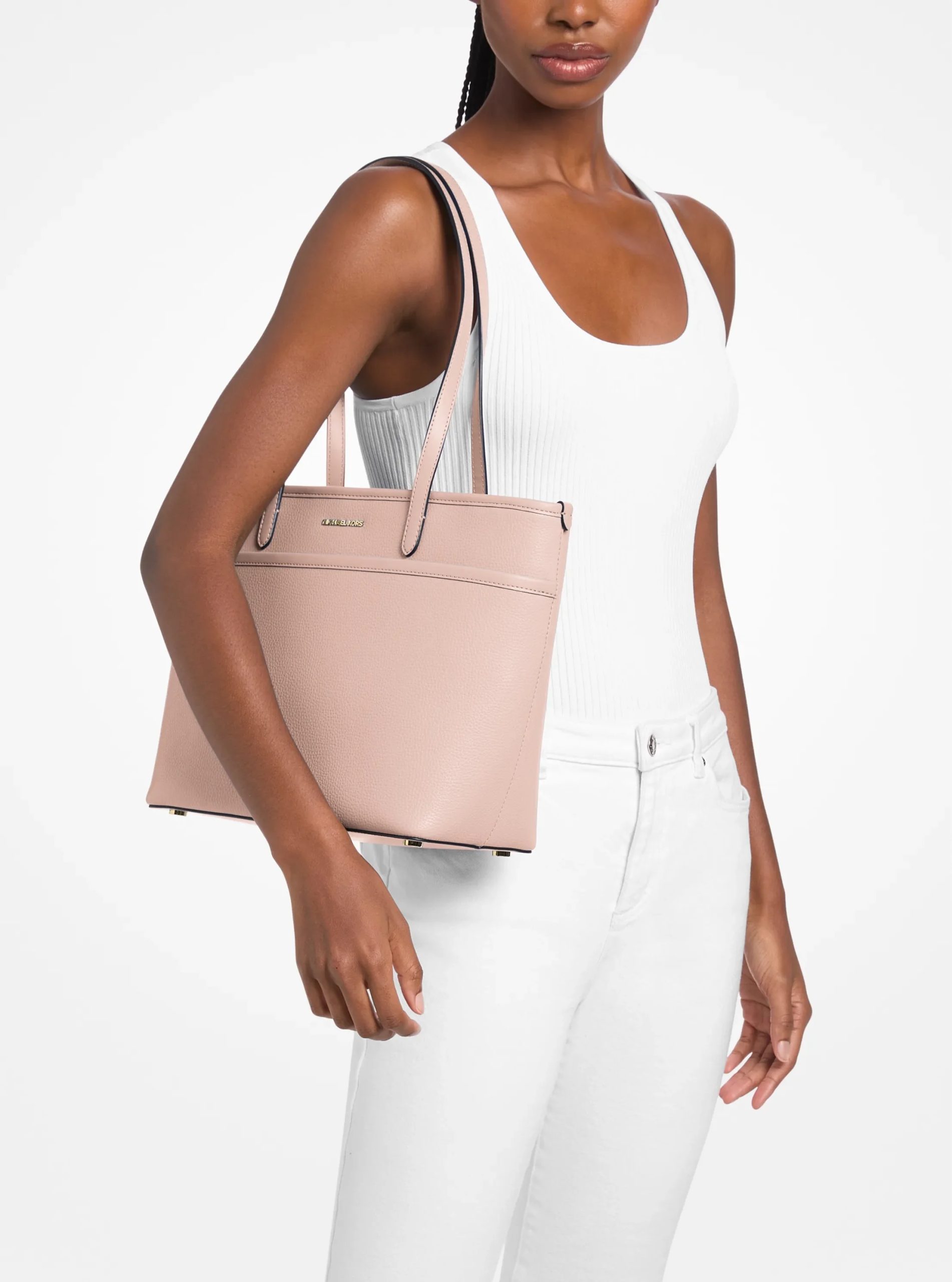 Michael Kors Marlowe Medium Pebbled Leather Pocket Tote Bag - Preorder