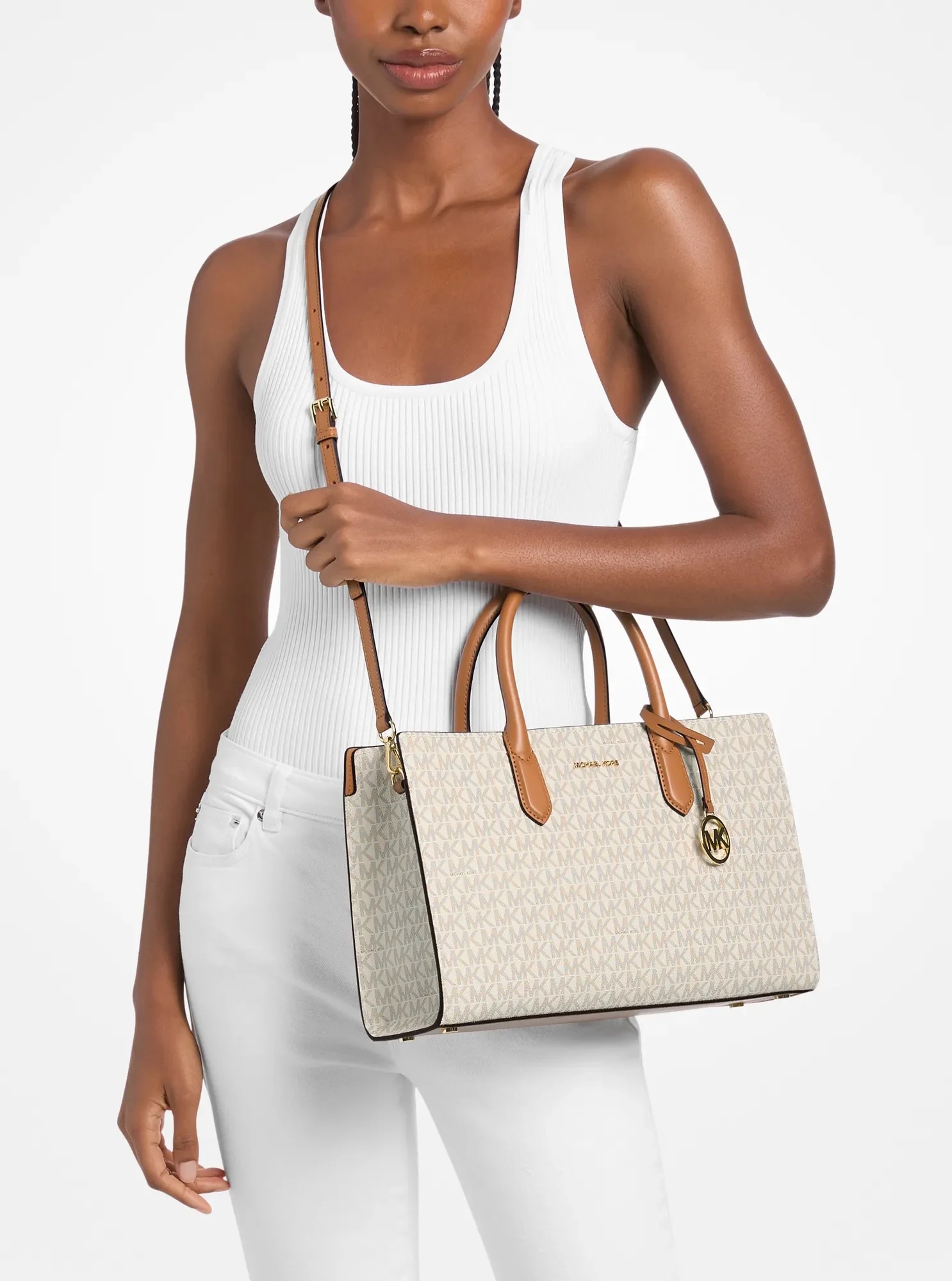 Michael Kors Scarlett Medium Signature Logo Satchel - Preorder