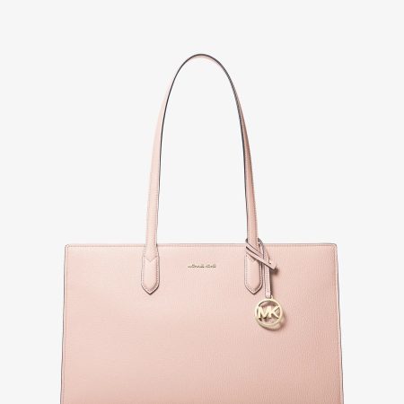Michael Kors Scarlett Medium Textured Tote Bag - Preorder — Soft Pink