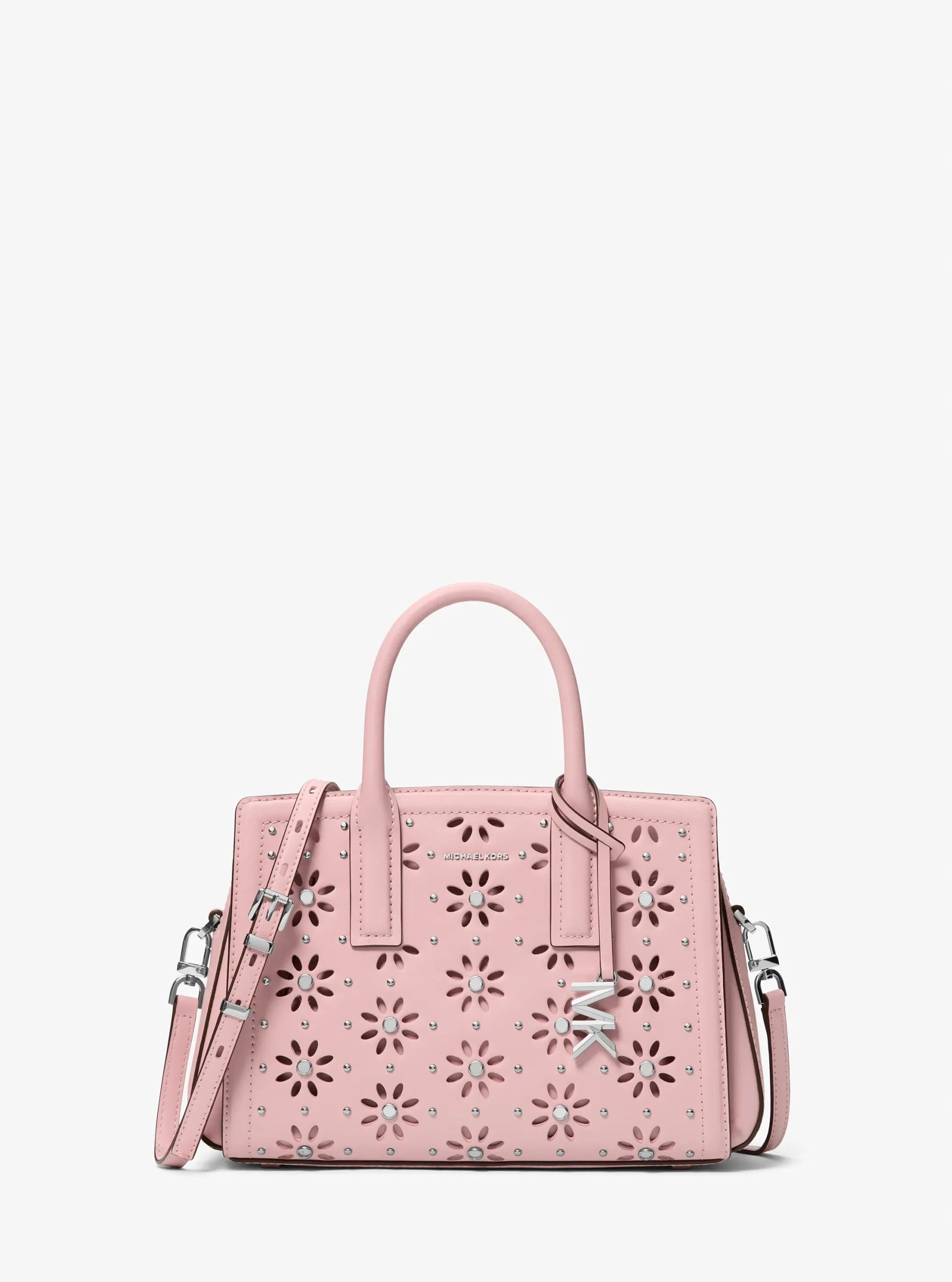 Michael Kors Laila Small Embellished Laser Cut Leather Satchel - Preorder