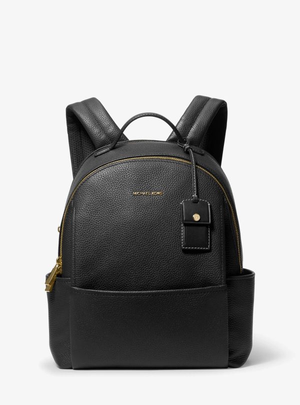 Michael Kors Sable Medium Pebbled Leather Backpack - Preorder