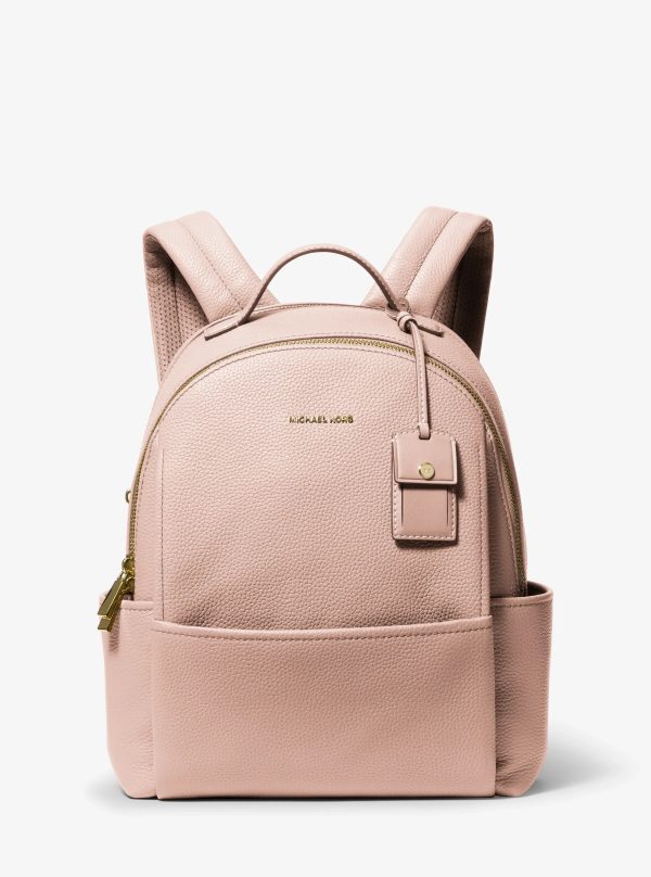 Michael Kors Sable Medium Pebbled Leather Backpack - Preorder