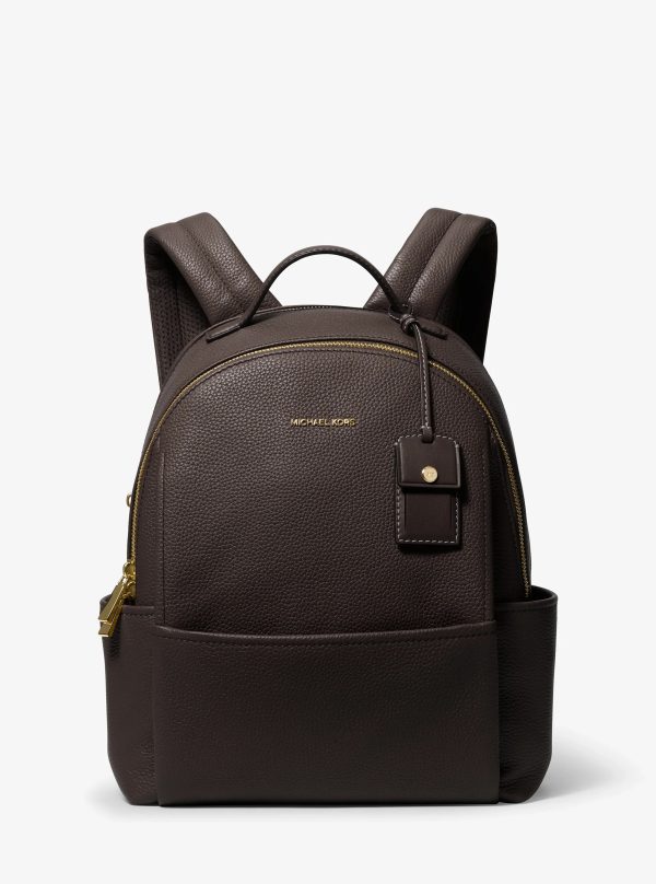 Michael Kors Sable Medium Pebbled Leather Backpack - Preorder
