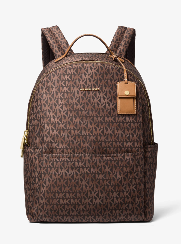 Michael Kors Sable Large Printed Signature Logo Backpack - Preorder