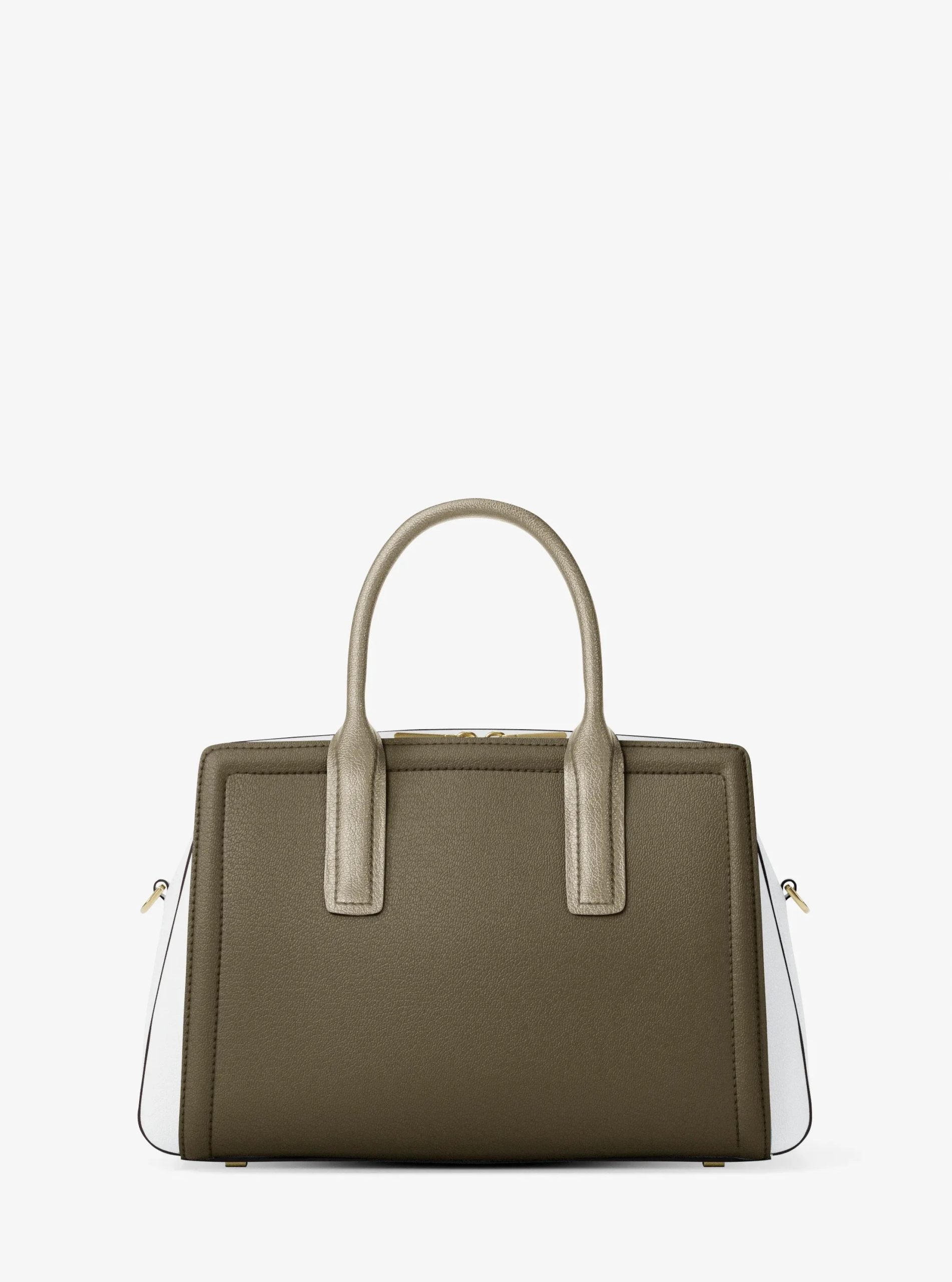 Michael Kors Laila Medium Color-Block Pebbled Leather Satchel - Preorder