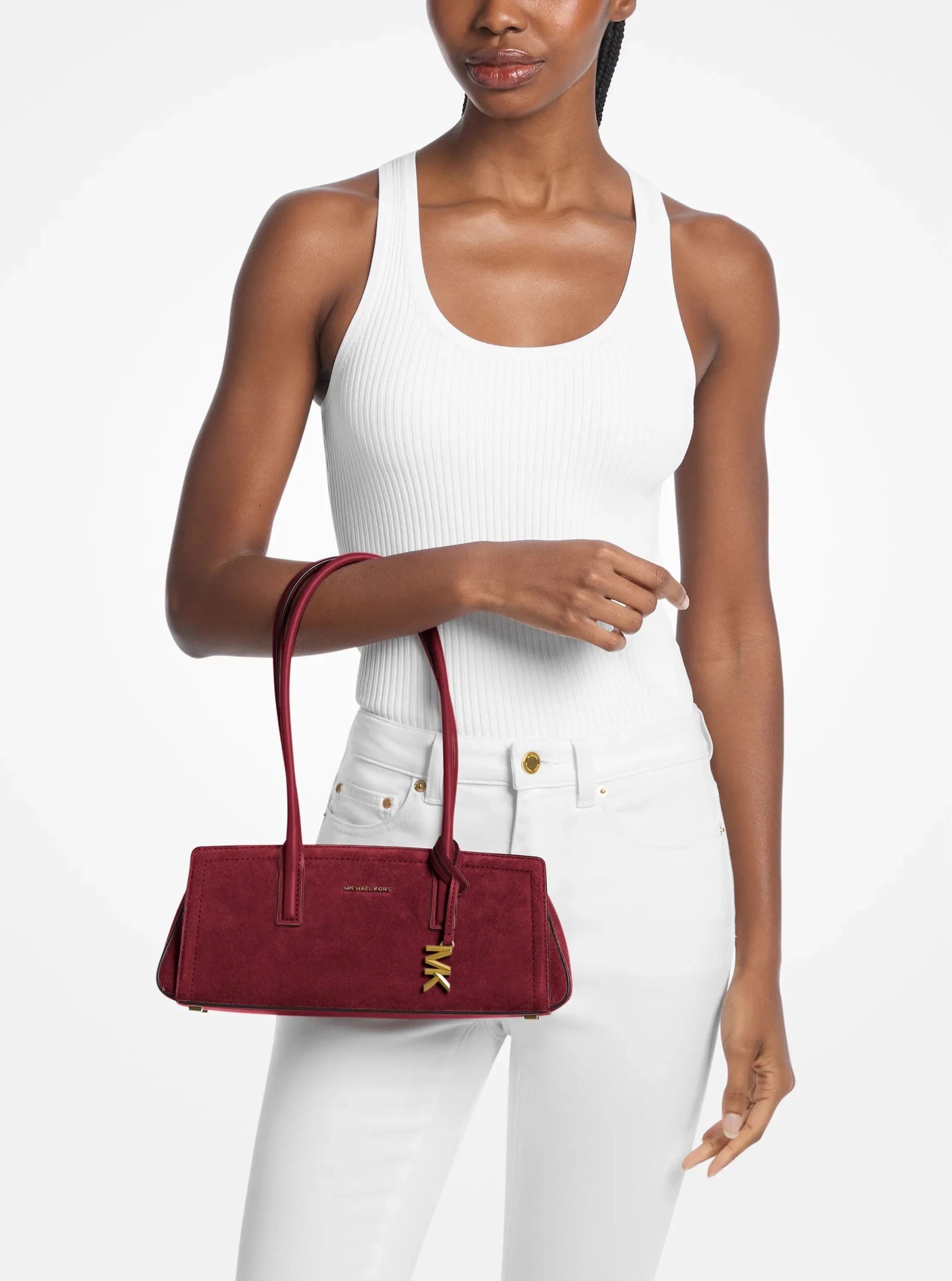 Michael Kors Laila Small Suede Shoulder Bag - Preorder - Image 6