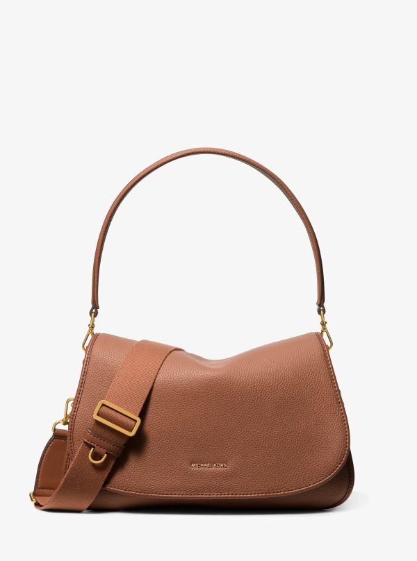 Michael Kors Holmes Medium Pebbled Leather Convertible Messenger Bag - Preorder