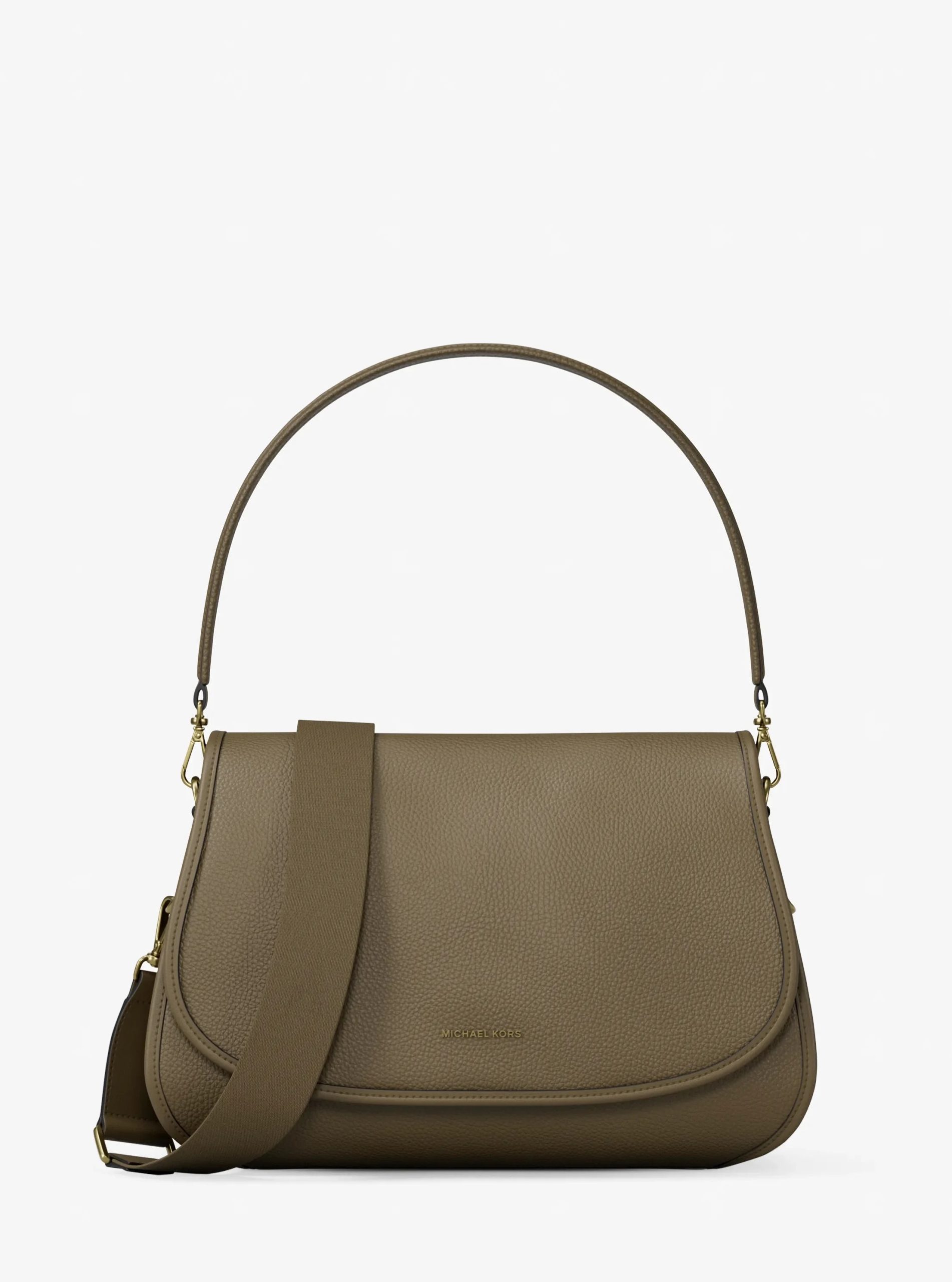 Michael Kors Holmes Medium Pebbled Leather Convertible Messenger Bag - Preorder