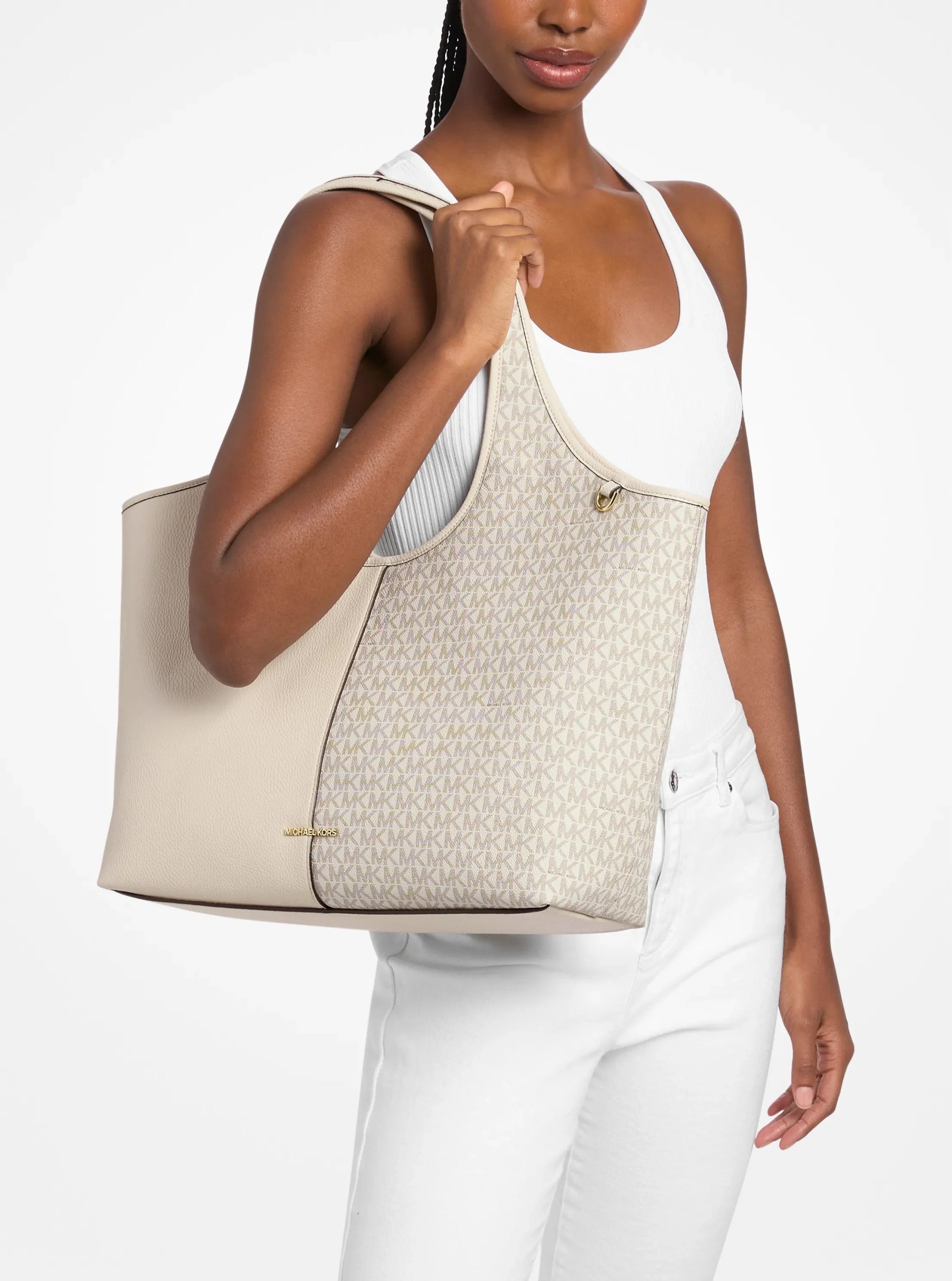 Michael Kors Henly Large Signature Logo and Textured Tote Bag - Preorder