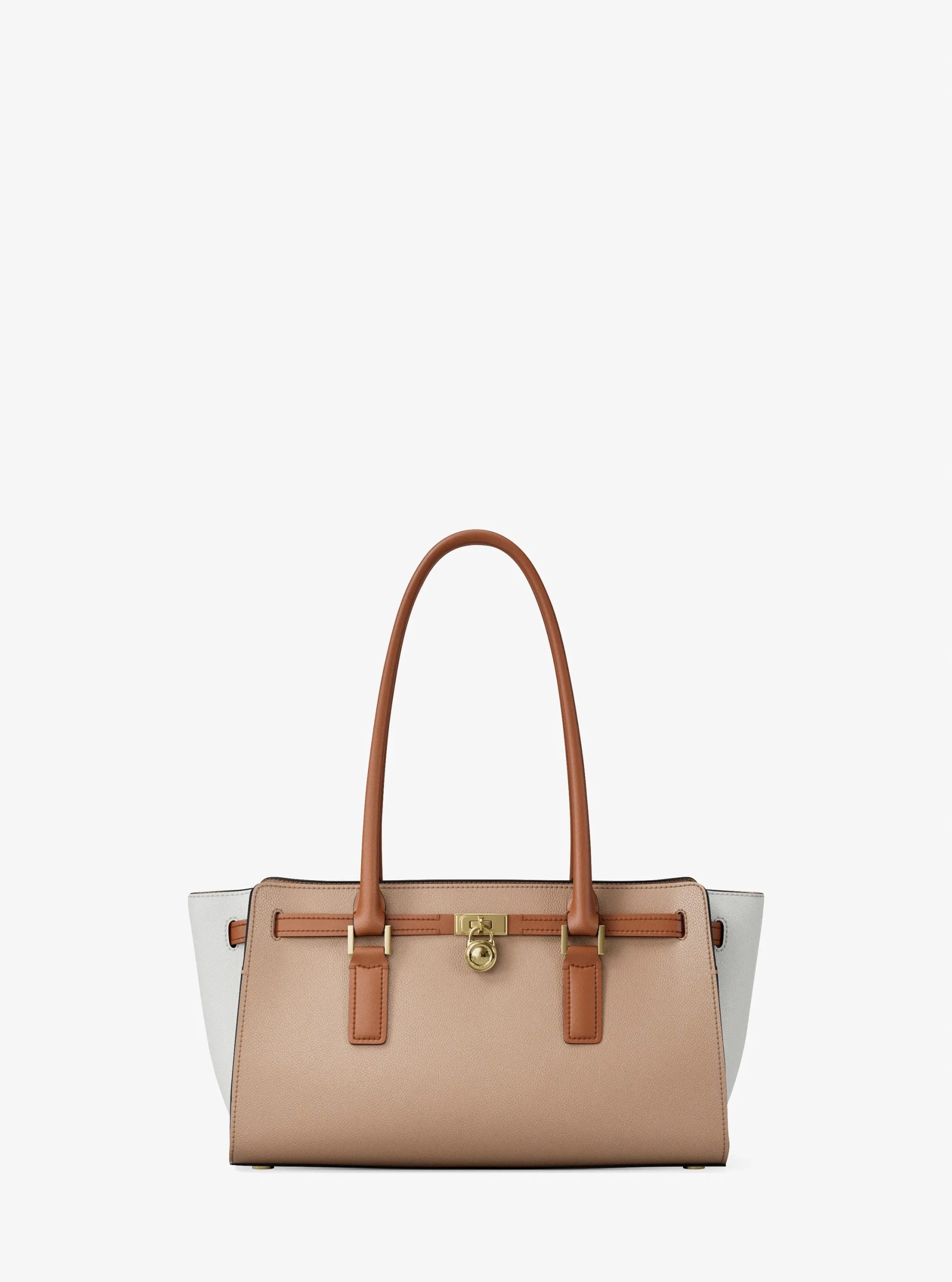 Michael Kors Hamilton Small Color-Blocked Leather Satchel - Preorder