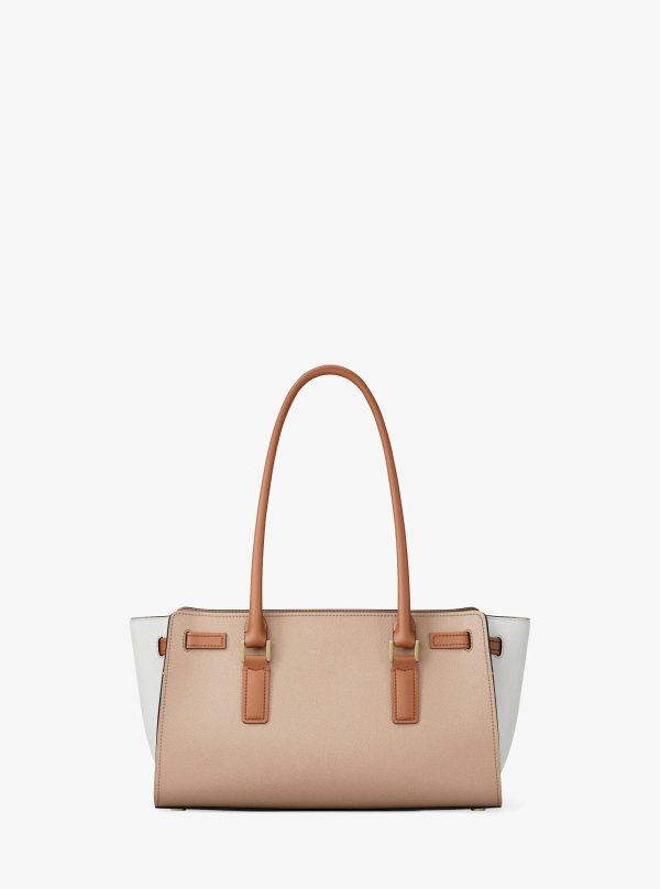 Michael Kors Hamilton Small Color-Blocked Leather Satchel - Preorder