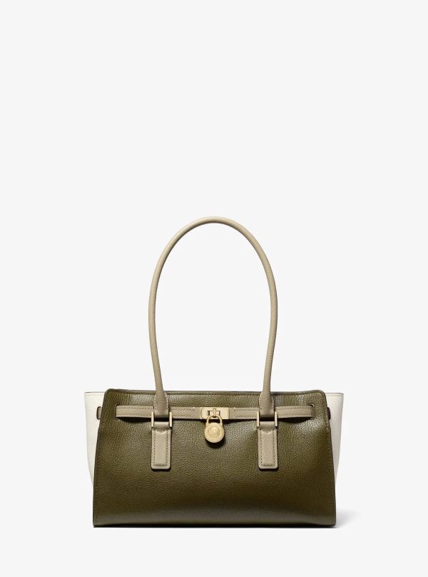 Michael Kors Hamilton Small Color-Blocked Leather Satchel - Preorder