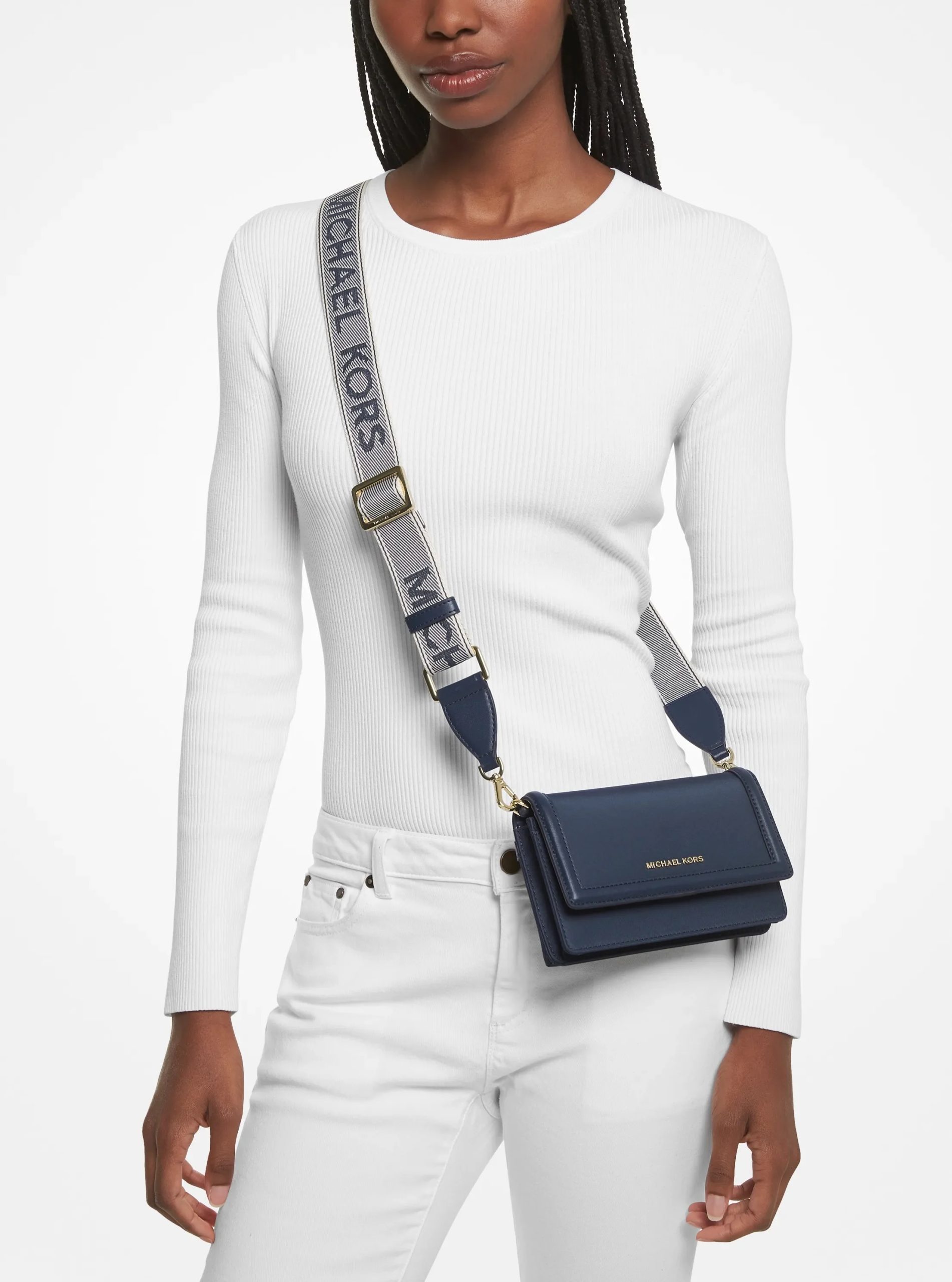 Michael Kors Jet Set Small Nylon Gabardine Smartphone Crossbody Bag - Preorder