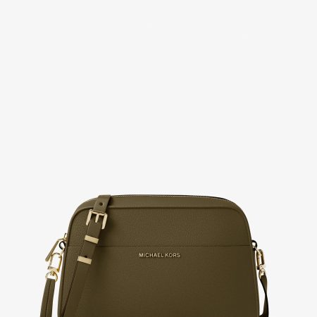 Michael Kors Jet Set Small Leather Camera Crossbody Bag - Preorder — Loden