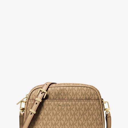 Michael Kors Jet Set Small Signature Logo Camera Crossbody Bag - Preorder — Husk