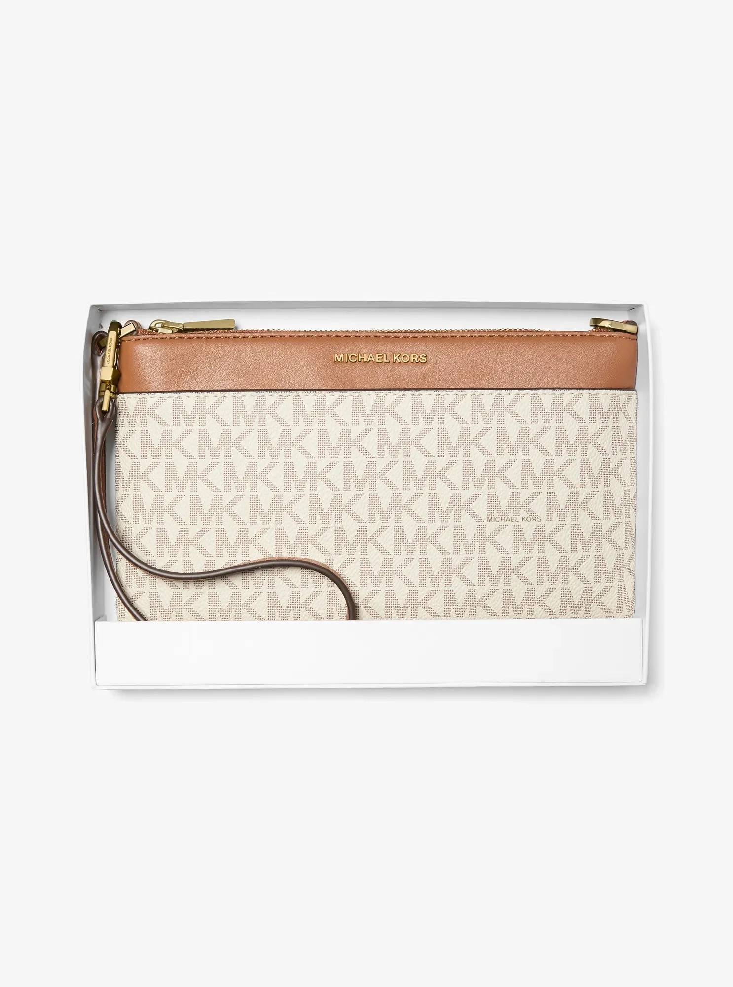 Michael Kors Jet Set Medium Signature Logo Wristlet - Preorder