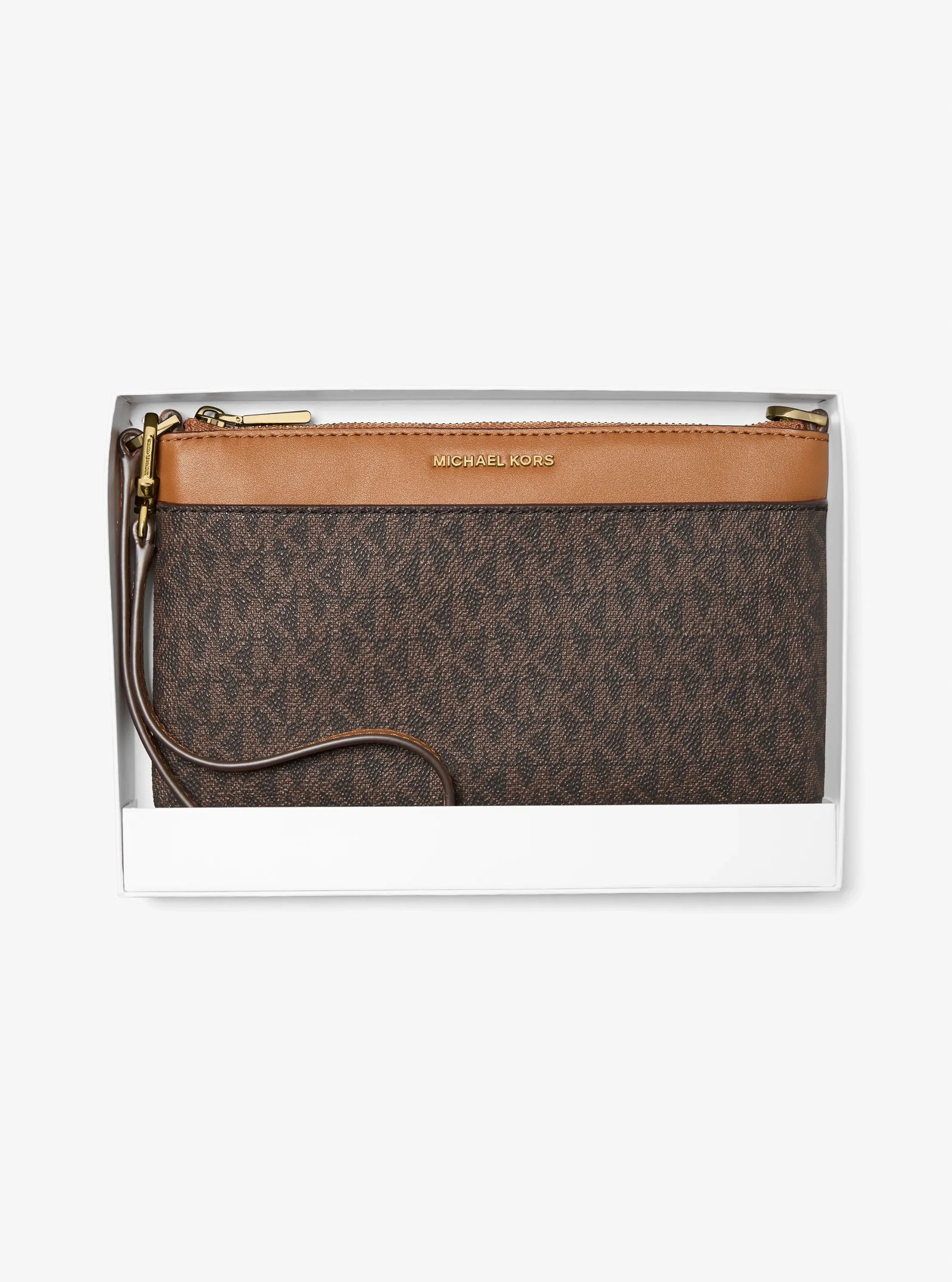 Michael Kors Jet Set Medium Signature Logo Wristlet - Preorder