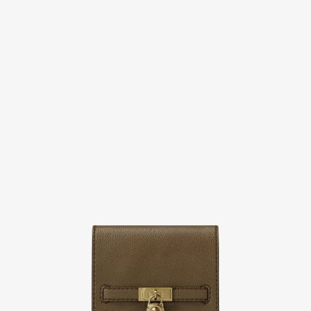 Michael Kors Hamilton Small Leather Wallet - Preorder — Loden
