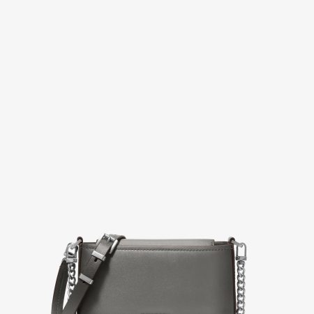 Michael Kors Bryant Small Burnished Leather Convertible Crossbody Bag - Preorder — Storm