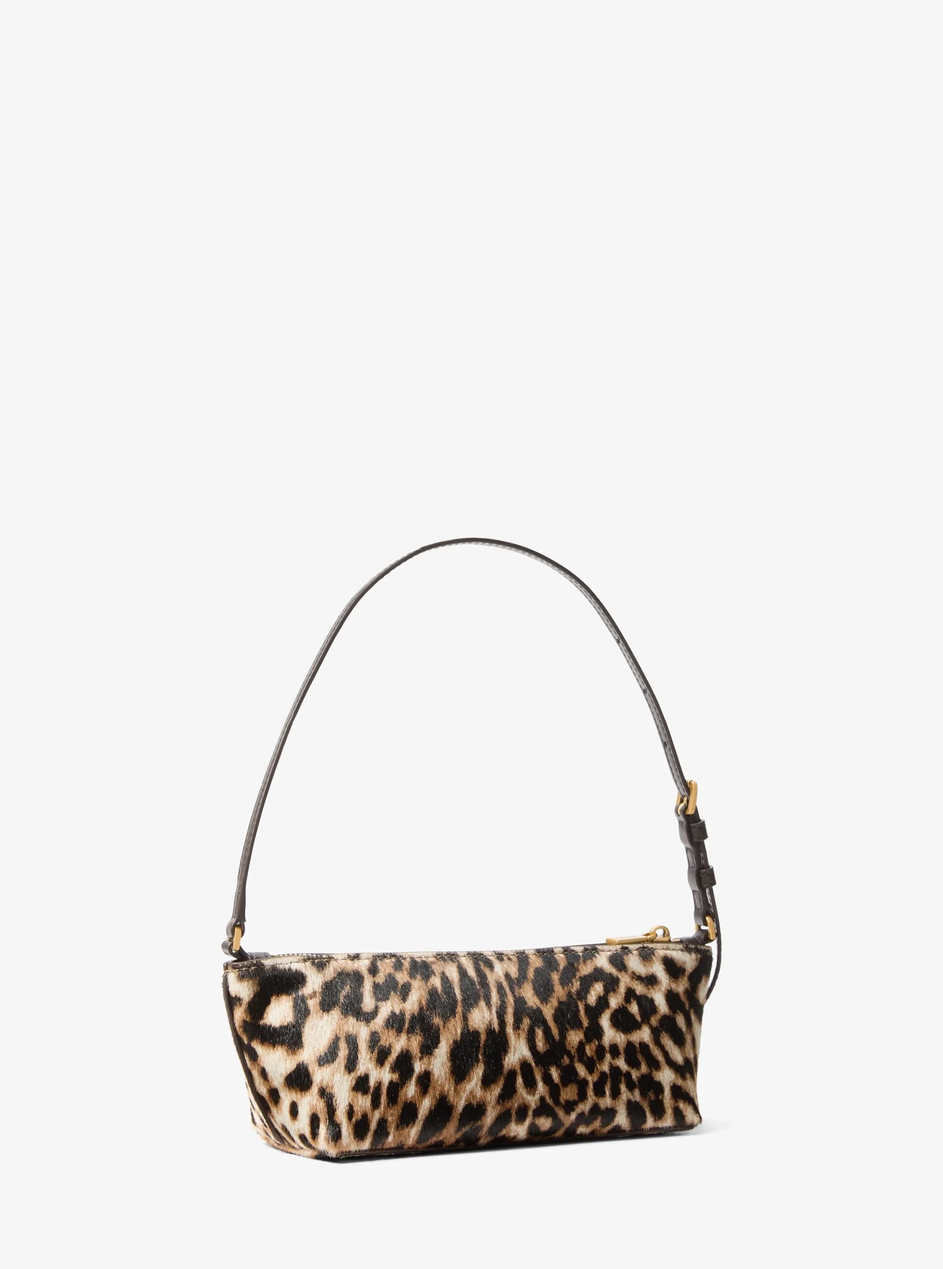 Michael Kors Laila Small Leopard Print Calf Hair Pochette - Preorder