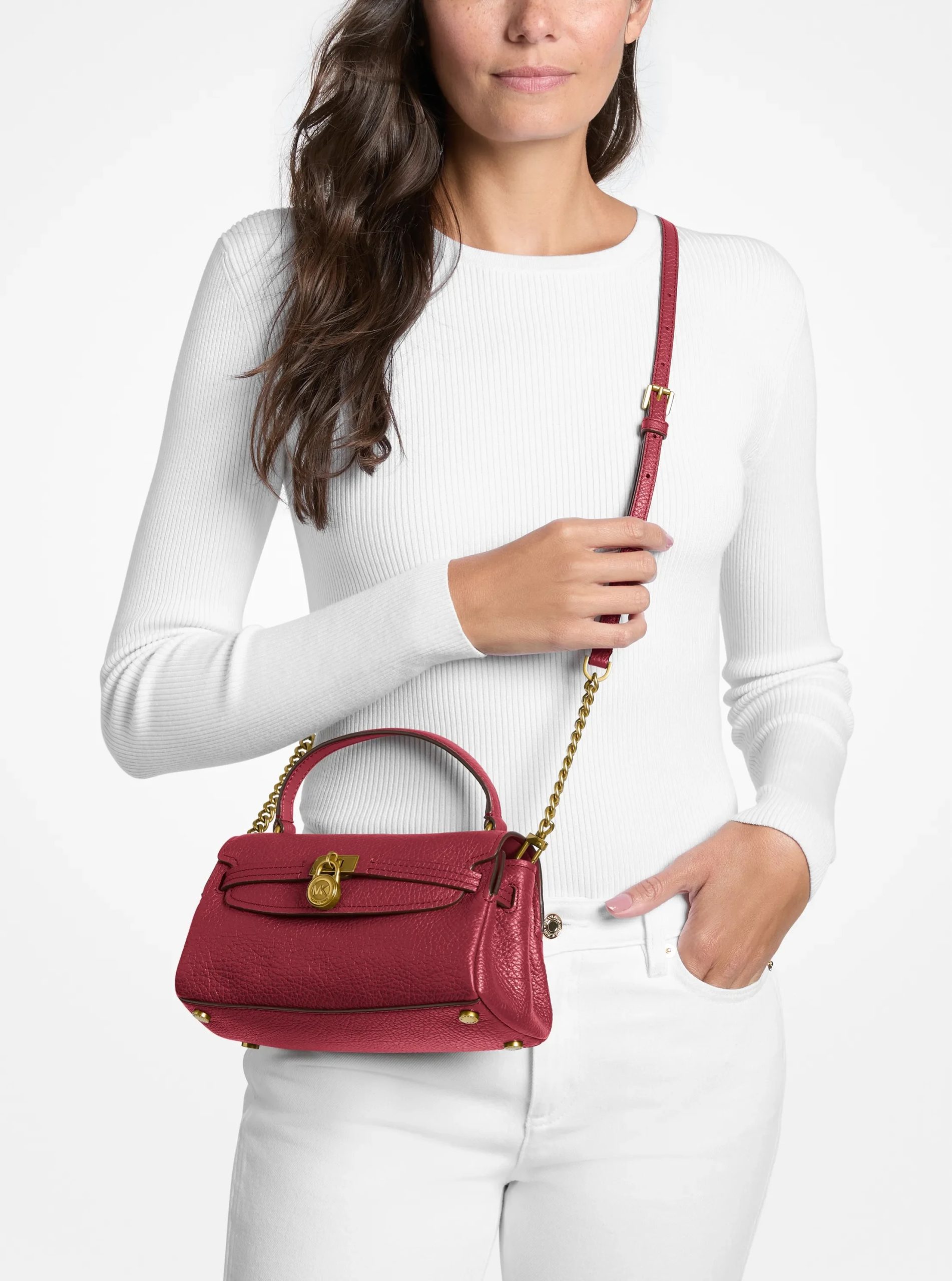 Michael Kors Hamilton Extra-Small Textured Leather Soft Crossbody Bag - Preorder