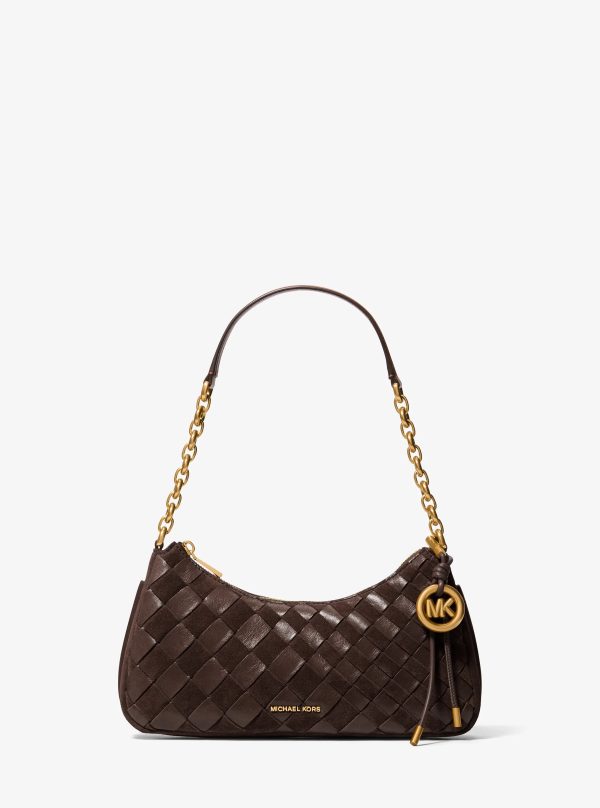 Michael Kors Nolita Medium Hand-Woven Leather Chain Pochette - Preorder