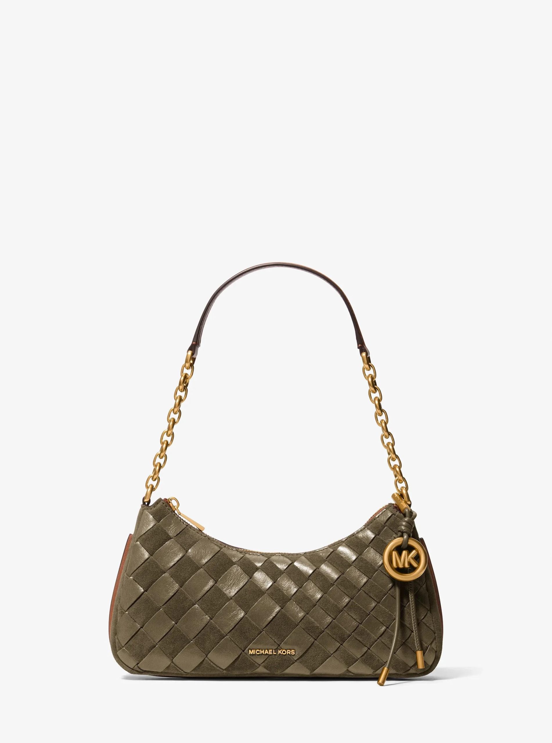 Michael Kors Nolita Medium Hand-Woven Leather Chain Pochette - Preorder