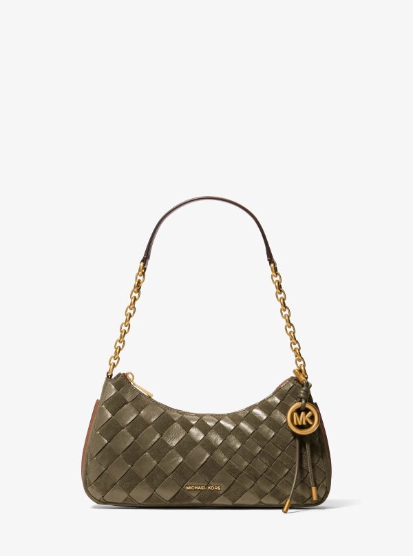 Michael Kors Nolita Medium Hand-Woven Leather Chain Pochette - Preorder