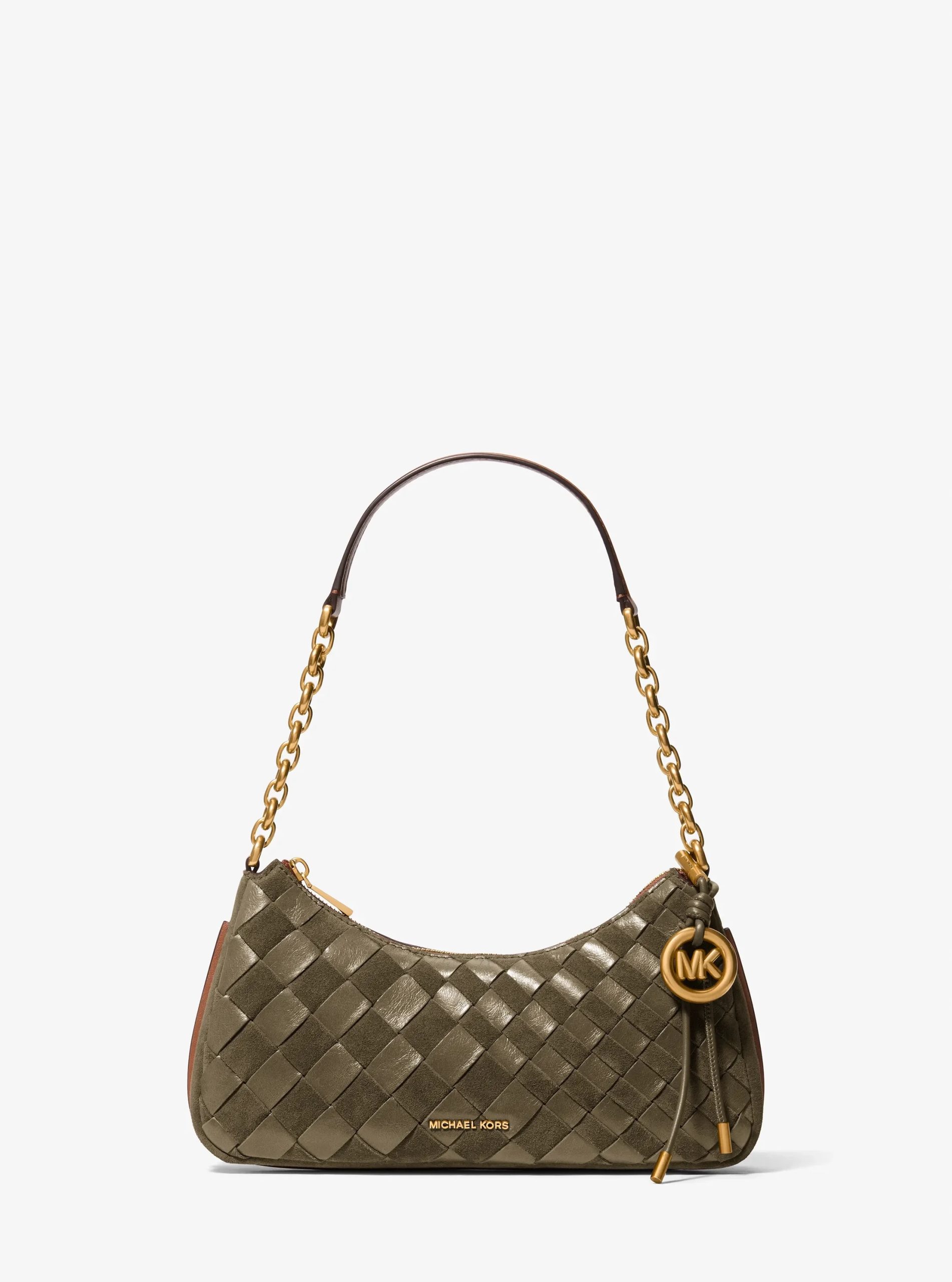 Michael Kors Nolita Medium Hand-Woven Leather Chain Pochette - Preorder
