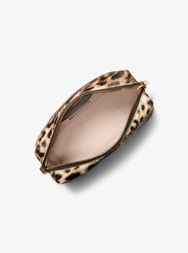 Michael Kors Bryant Small Leopard Print Calf Hair Convertible Crossbody Bag - Preorder