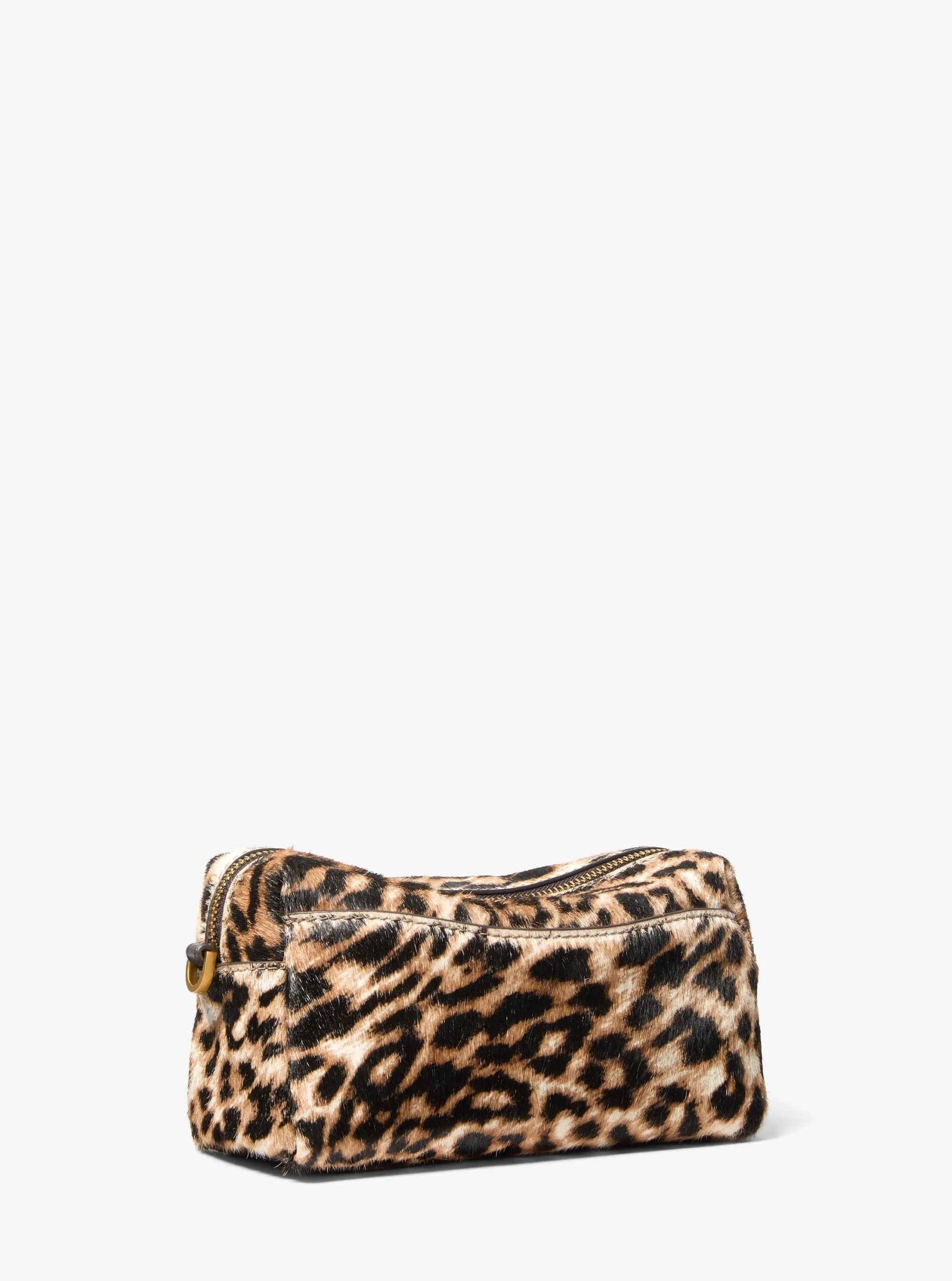 Michael Kors Bryant Small Leopard Print Calf Hair Convertible Crossbody Bag - Preorder