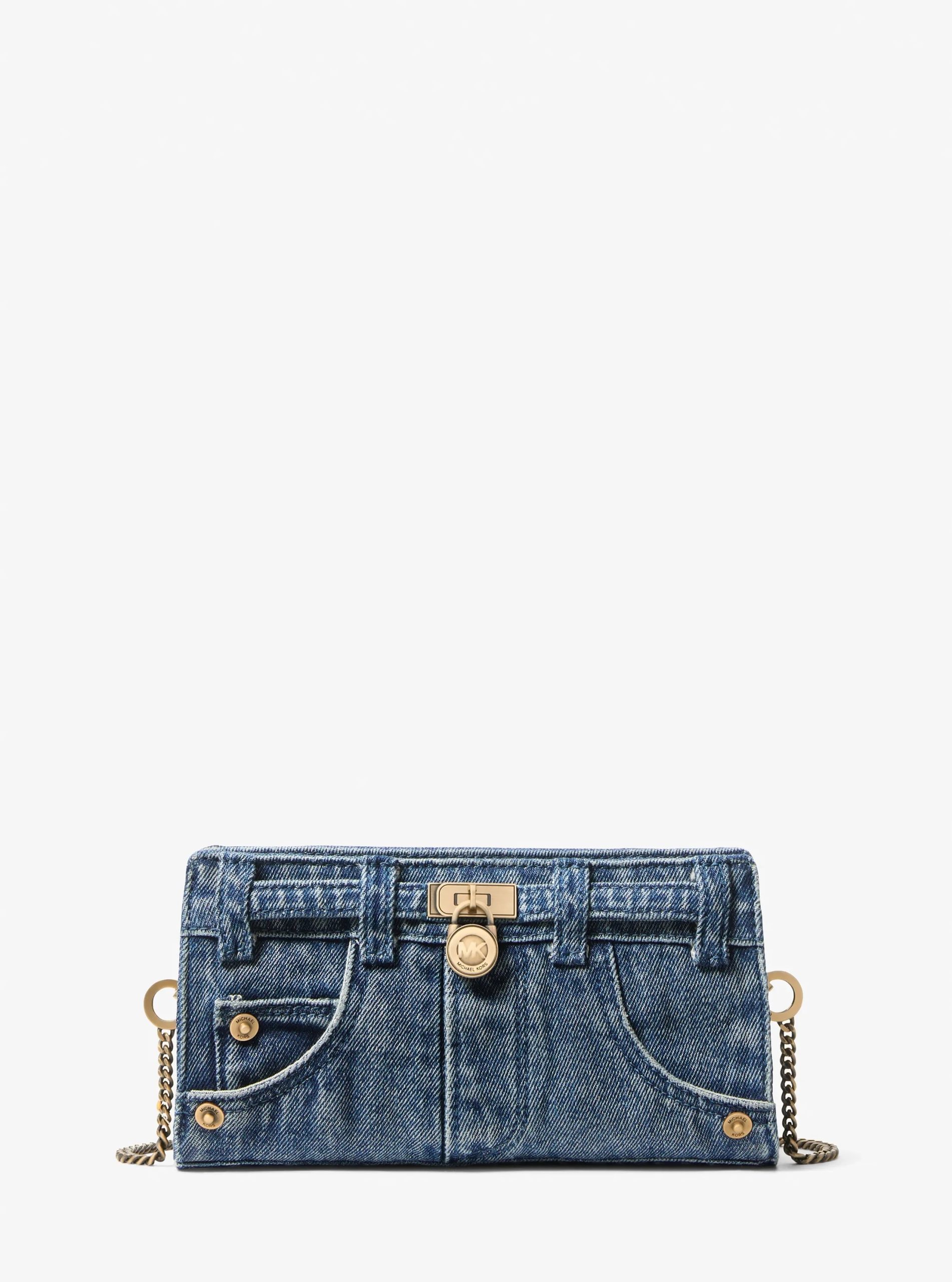 Michael Kors Hamilton Moderne Extra-Small Washed Denim Convertible Crossbody Bag - Preorder