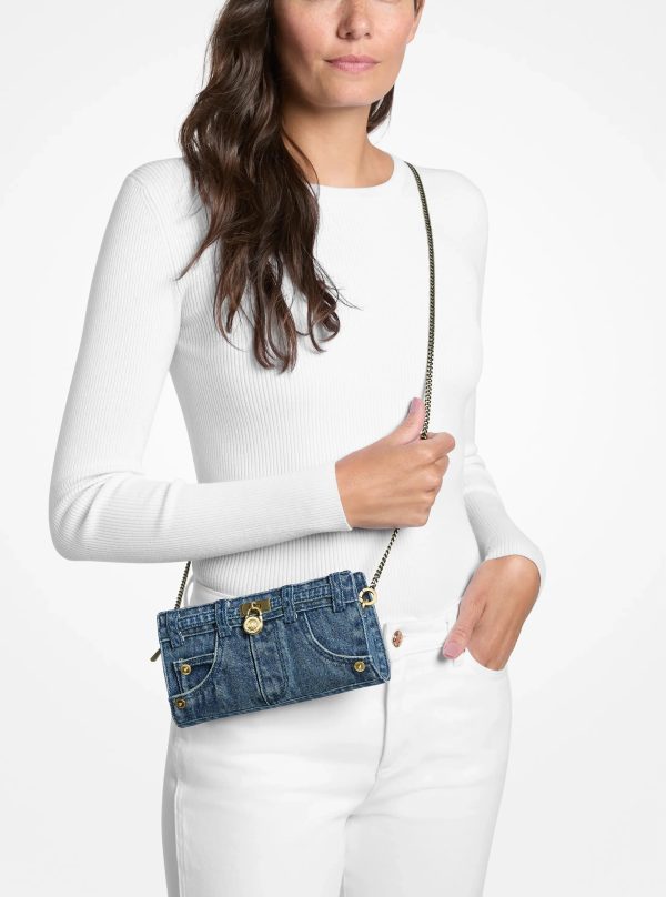 Michael Kors Hamilton Moderne Extra-Small Washed Denim Convertible Crossbody Bag - Preorder