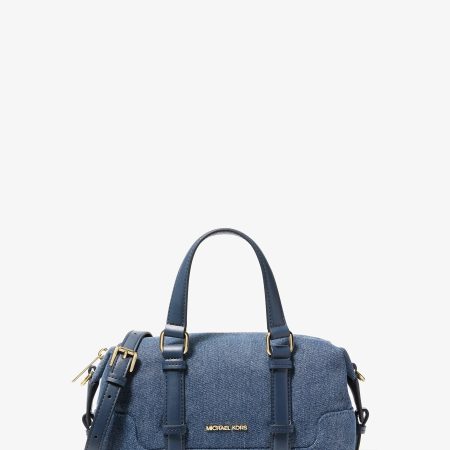Michael Kors Teddi Extra-Small Washed Denim Slouchy Crossbody Bag - Preorder — Lt Vtblu Wsh