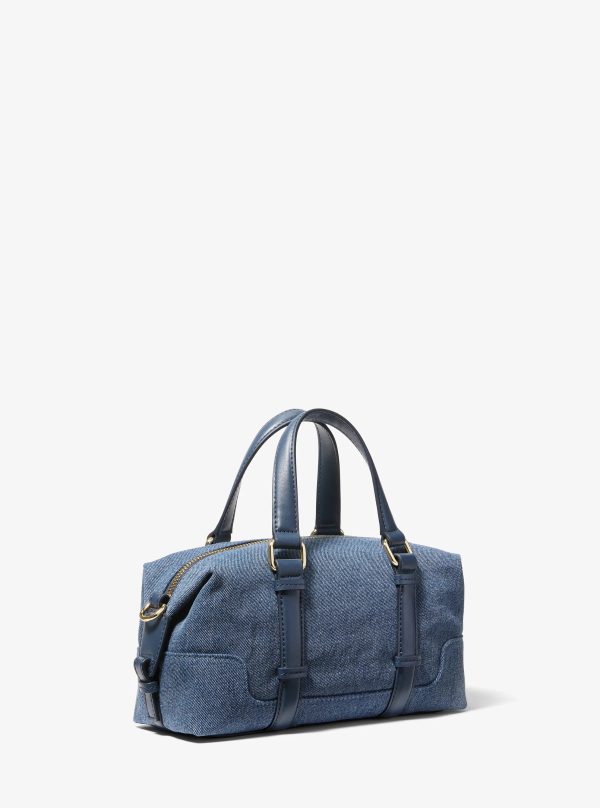Michael Kors Teddi Extra-Small Washed Denim Slouchy Crossbody Bag - Preorder