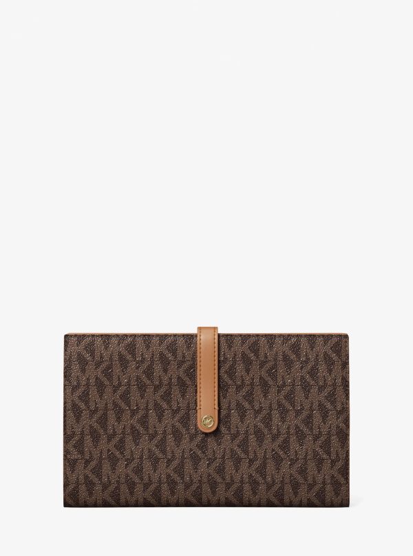 Michael Kors Jet Set Travel Large Signature Logo Wallet - Preorder