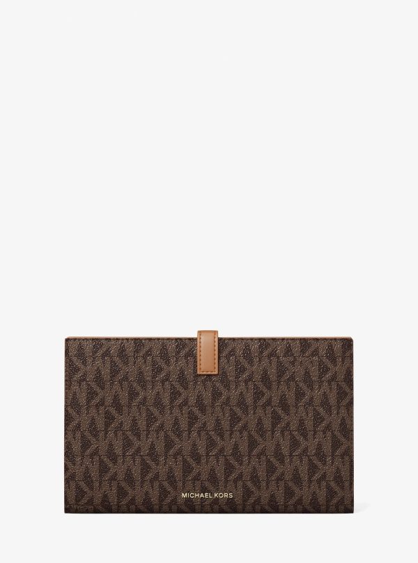 Michael Kors Jet Set Travel Large Signature Logo Wallet - Preorder