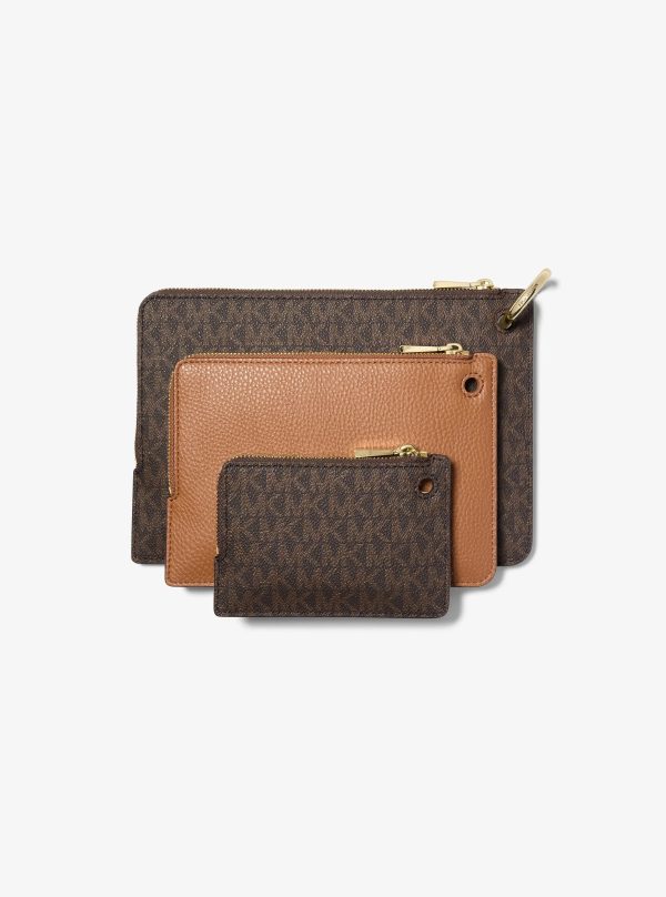 Michael Kors Jet Set 3-in-1 Smooth and Signature Logo Pouches - Preorder