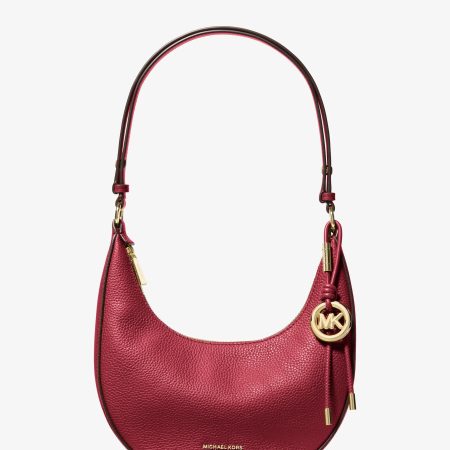 Michael Kors Nolita Small Pebbled Leather Convertible Pochette - Preorder — Deep Red