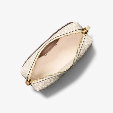 Michael Kors Bryant Small Signature Logo Crossbody Bag - Preorder — Vanilla Acorn
