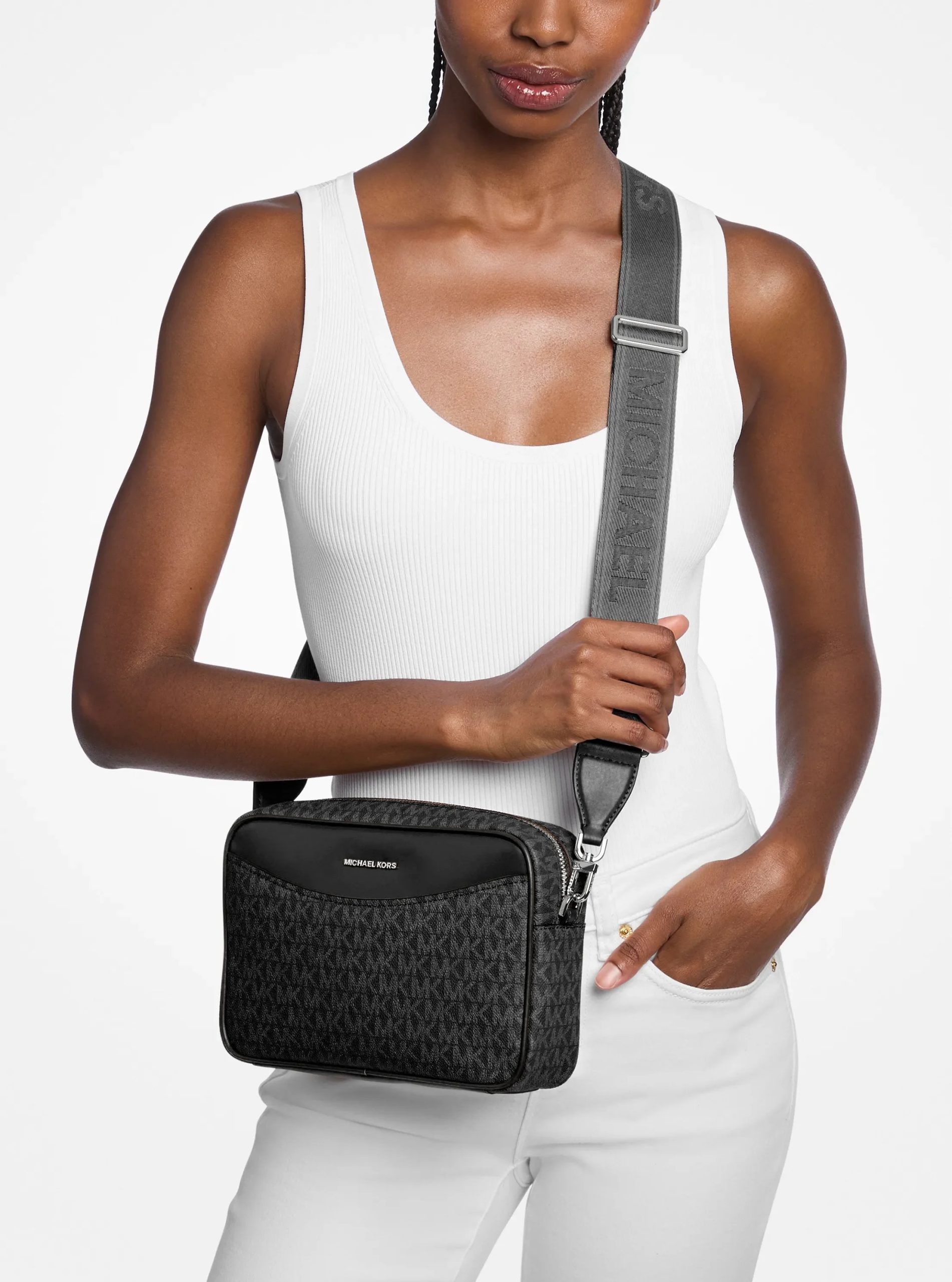 Michael Kors Bev Large Signature Logo Crossbody Bag - Preorder